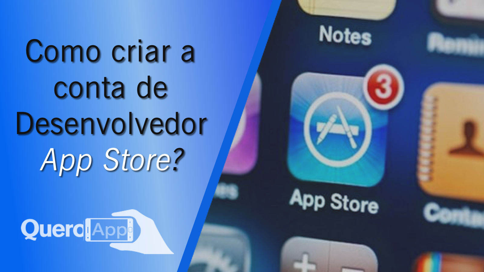 Como criar uma conta de desenvolvedor na App Store?