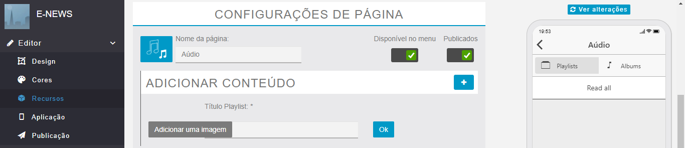 Adicionando músicas no seu App