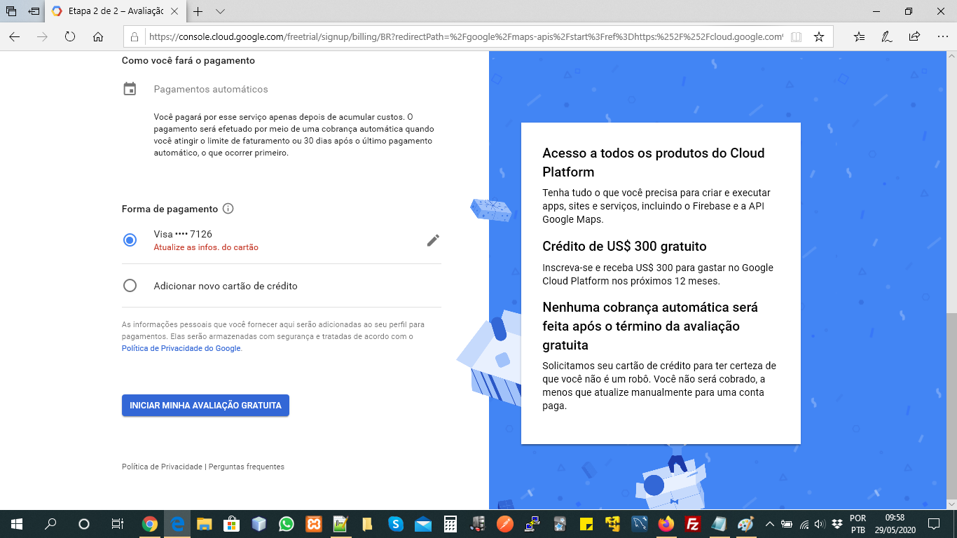 Como Gerar Uma API Javascript do Google Maps