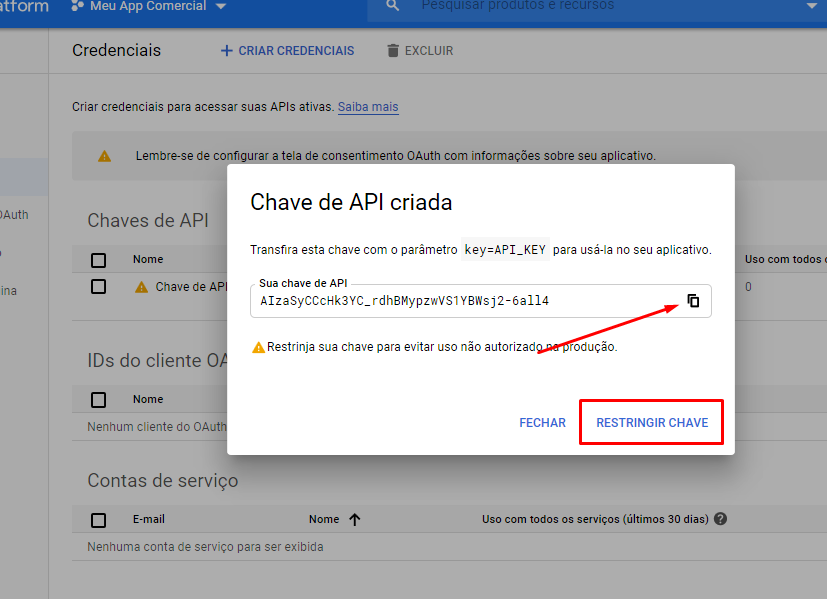 Como Gerar Uma API Javascript do Google Maps