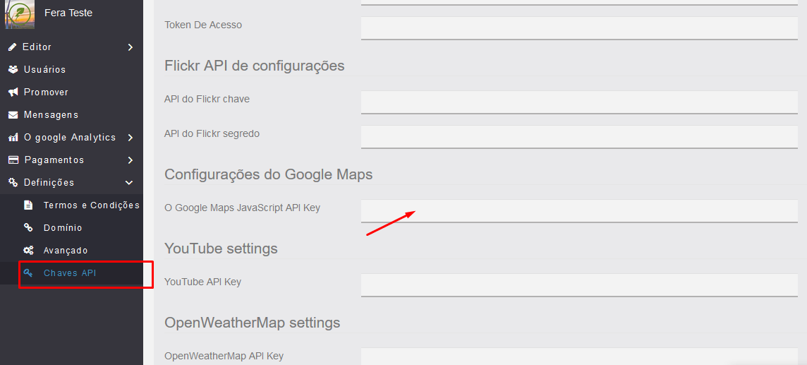 Como Gerar Uma API Javascript do Google Maps