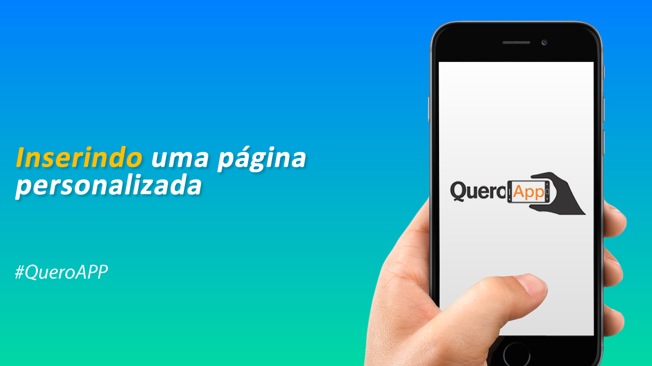 Inserindo uma página personalizada