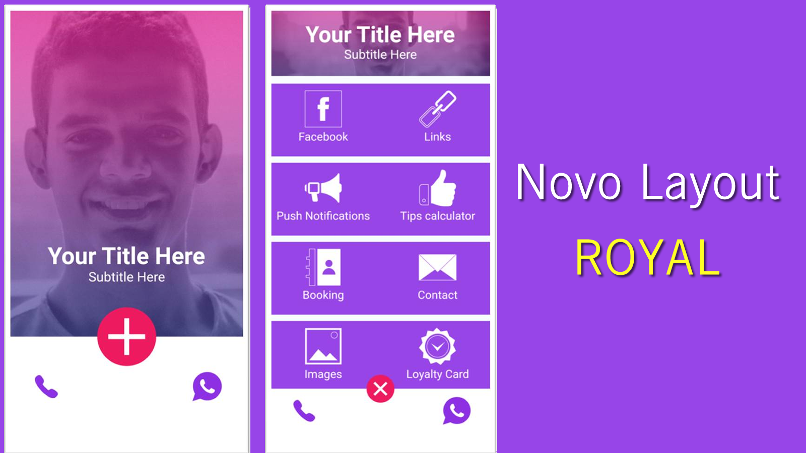 Layout Royal - Mais um incrível e lindo layout para o seu aplicativo