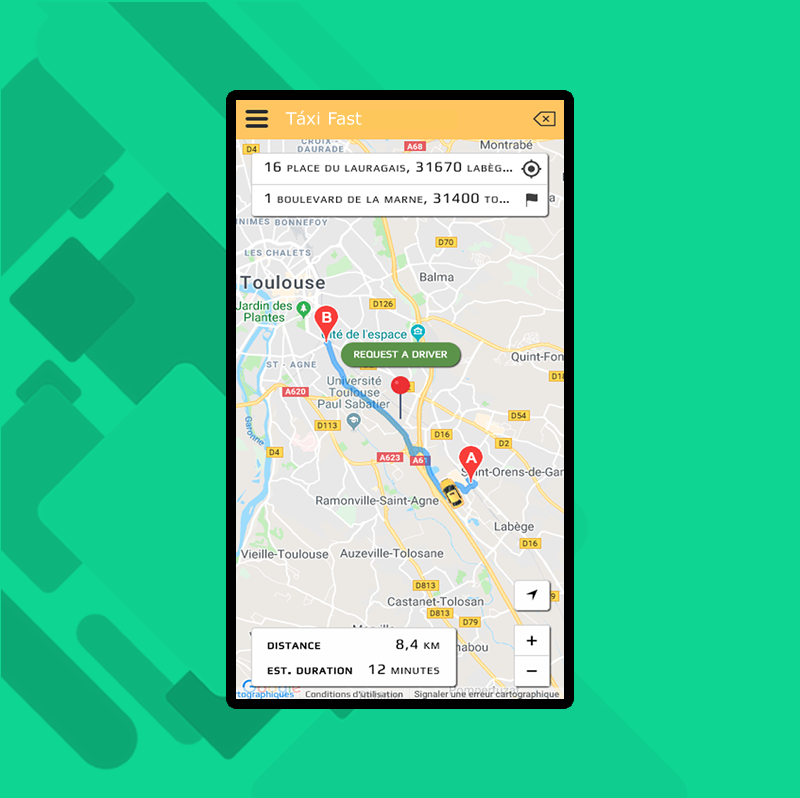 App Uber Táxi - Faça você mesmo seu app de mobilidade