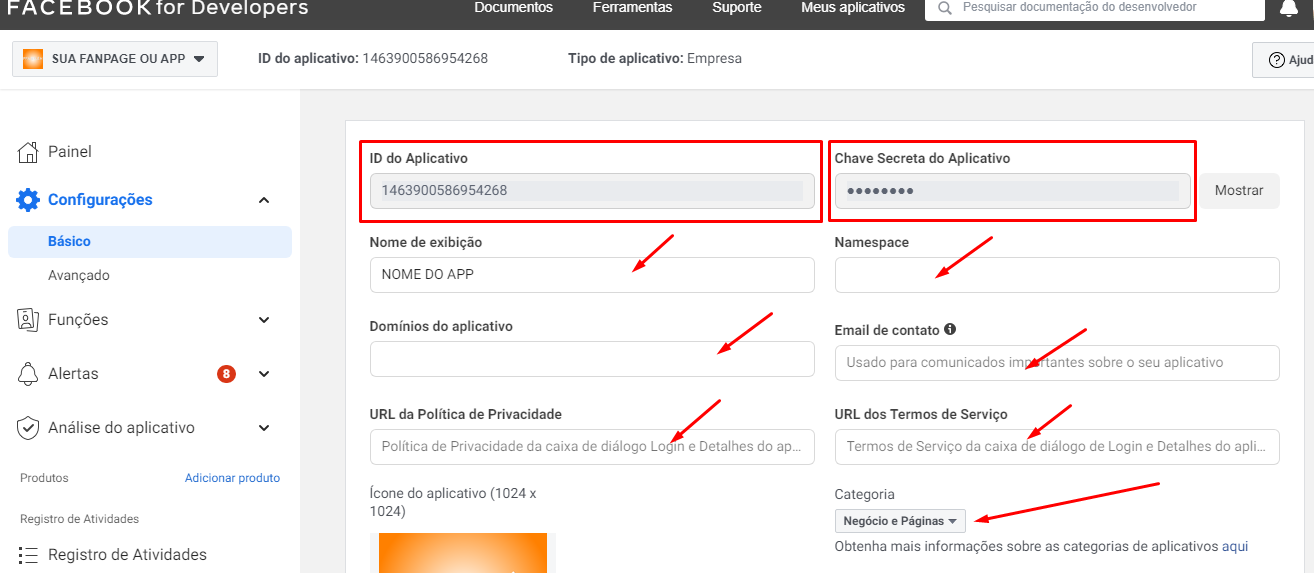 Saiba como obter o ID de app do Facebook e chave secreta